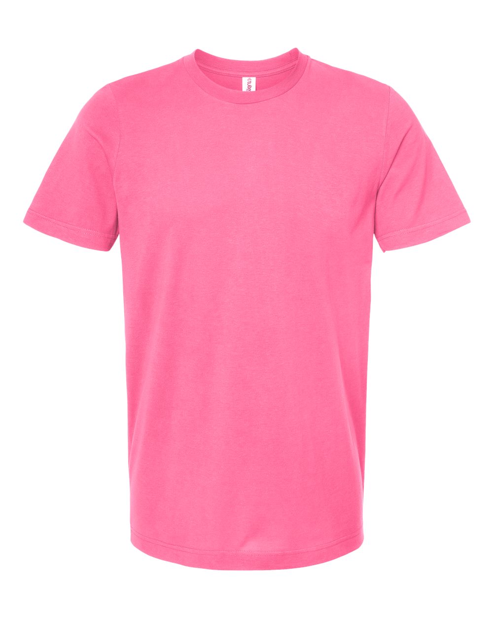 Combed Cotton T-Shirt - Front - B13659302 - Charity Pink