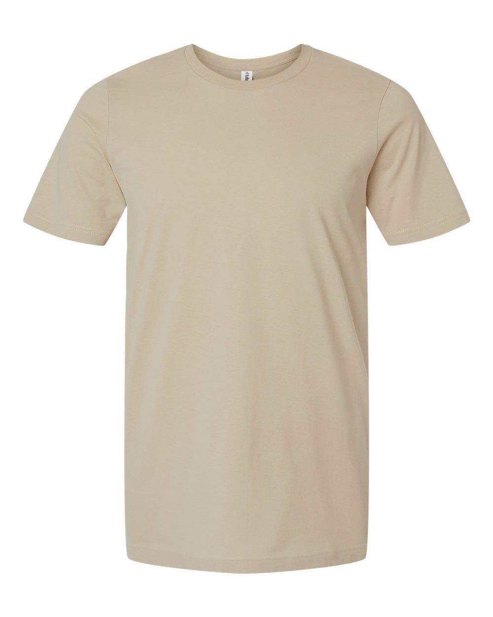 Combed Cotton T-Shirt - Front - B13659342 - Tan