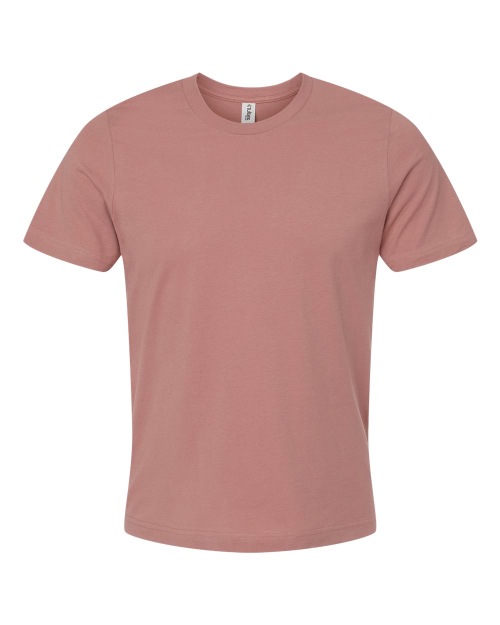 Combed Cotton T-Shirt - Front - B13659532 - Mauve