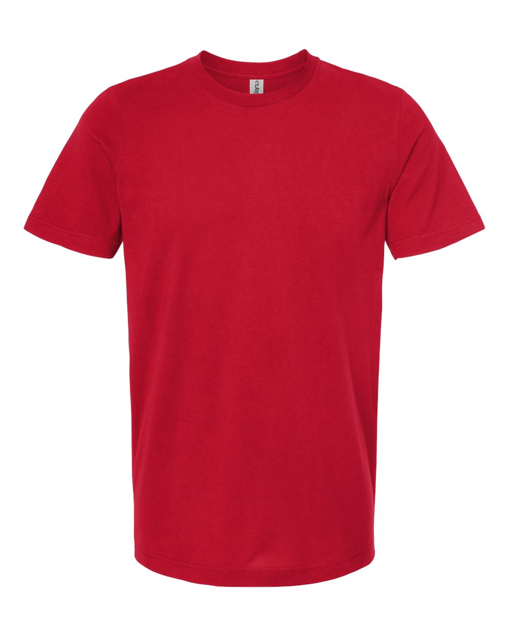 Combed Cotton T-Shirt - Front - B13659712 - Red