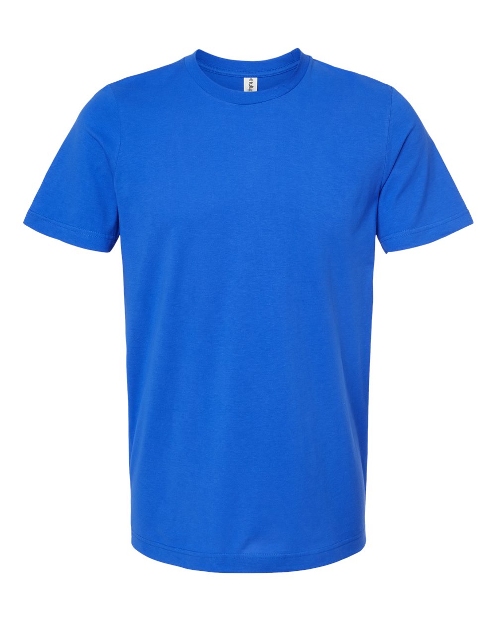 Combed Cotton T-Shirt - Front - B13659752 - Royal