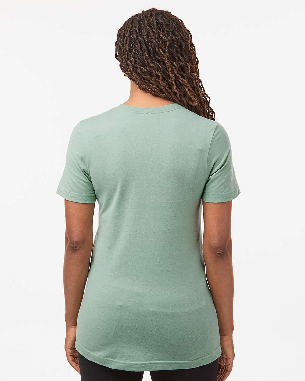 Combed Cotton T-Shirt - OnModelBack - B13659142 - Light Sage