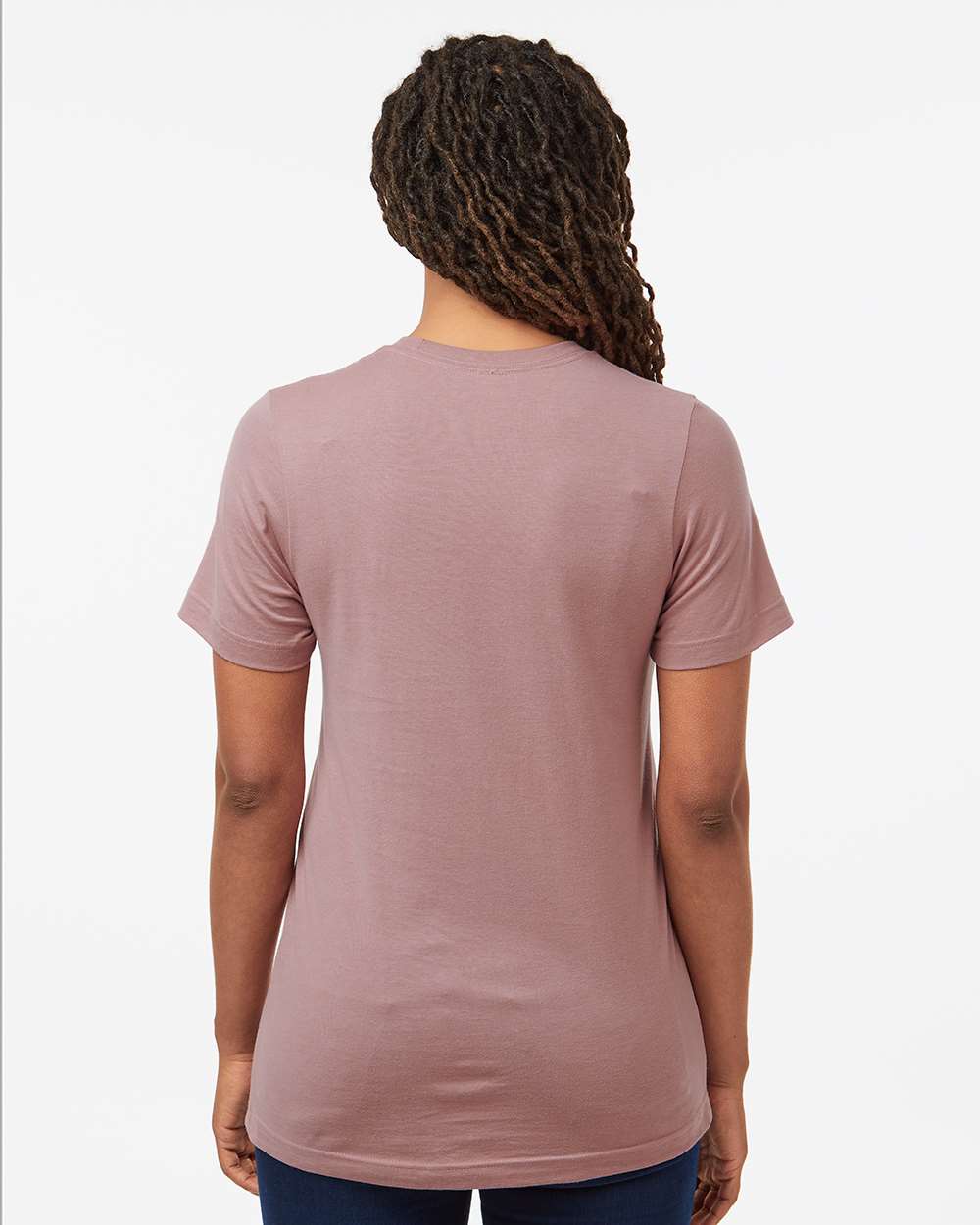 Combed Cotton T-Shirt - OnModelBack - B13659202 - Orchid