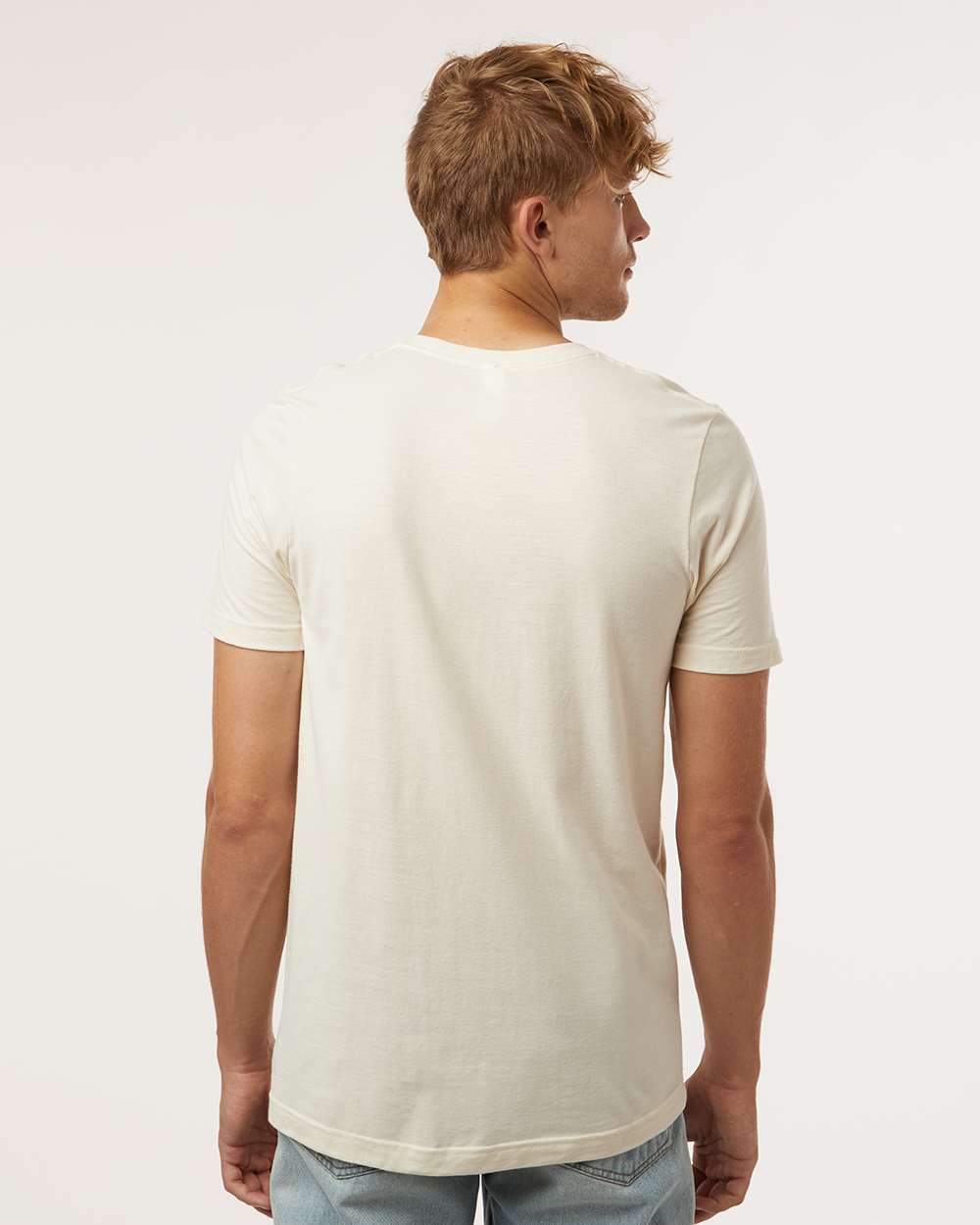 Combed Cotton T-Shirt - OnModelBack - B13659212 - Vintage Natural