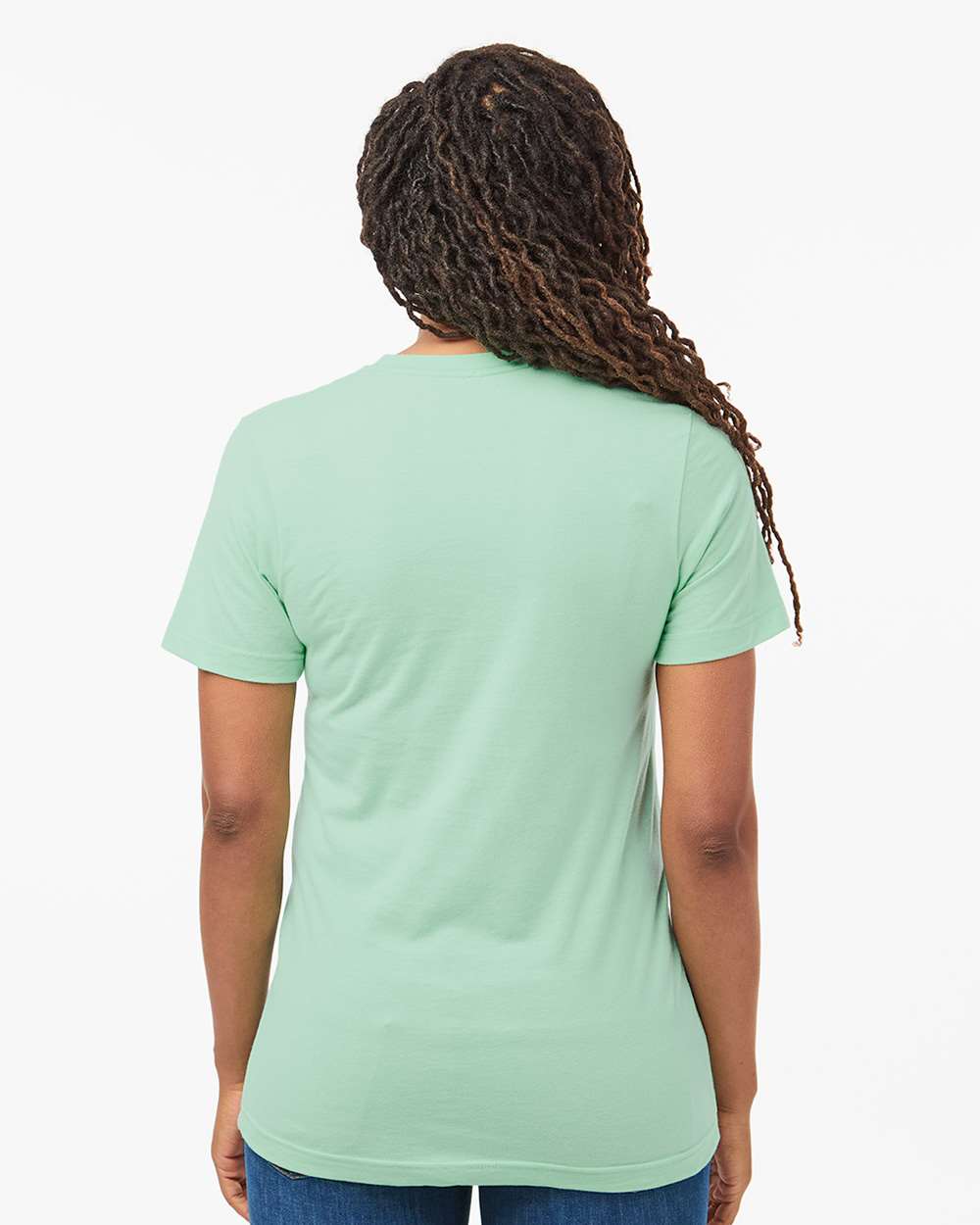 Combed Cotton T-Shirt - OnModelBack - B13659222 - Light Mint