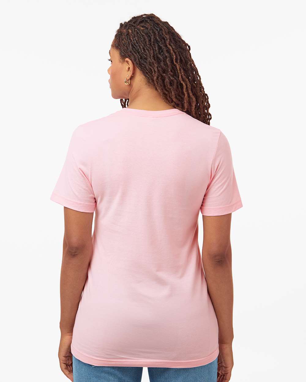 Combed Cotton T-Shirt - OnModelBack - B13659312 - Light Pink