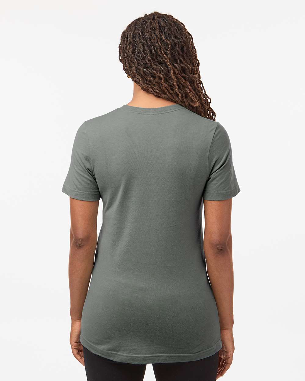 Combed Cotton T-Shirt - OnModelBack - B13659582 - Charcoal Grey