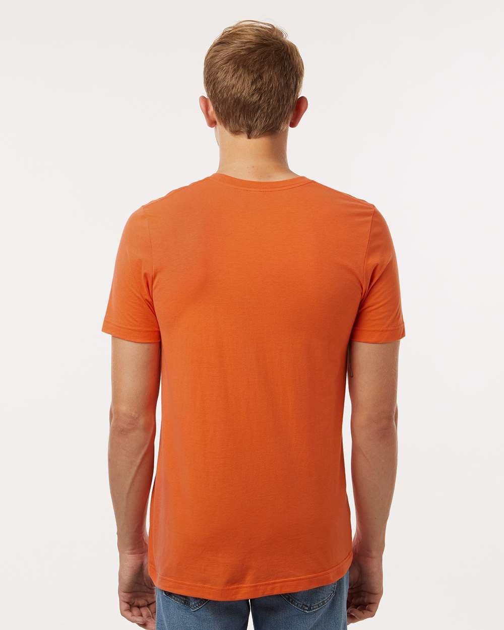 Combed Cotton T-Shirt - OnModelBack - B13659662 - Orange