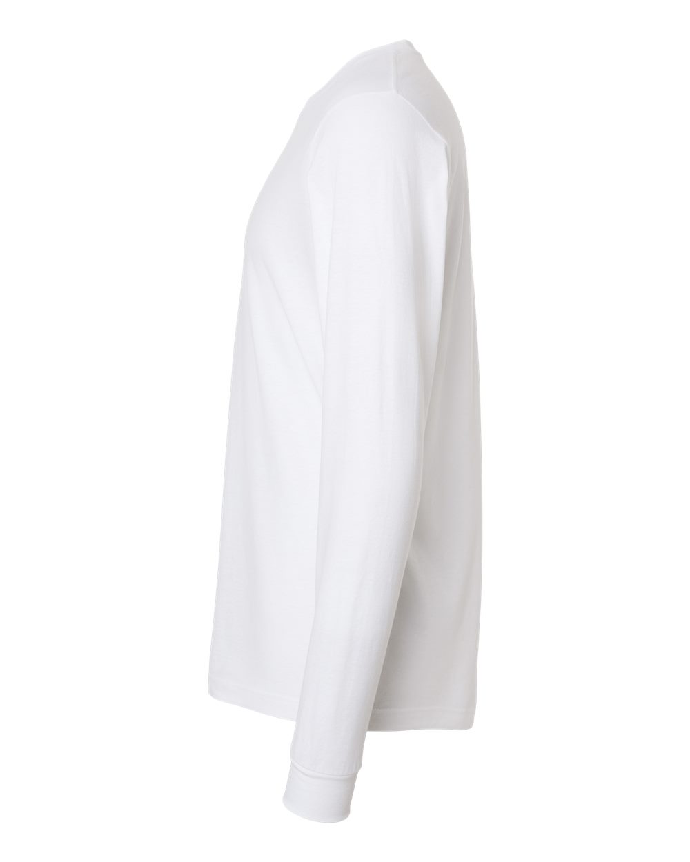 Unisex Fine Jersey Long Sleeve T-Shirt - DirectSide - B00059002 - White