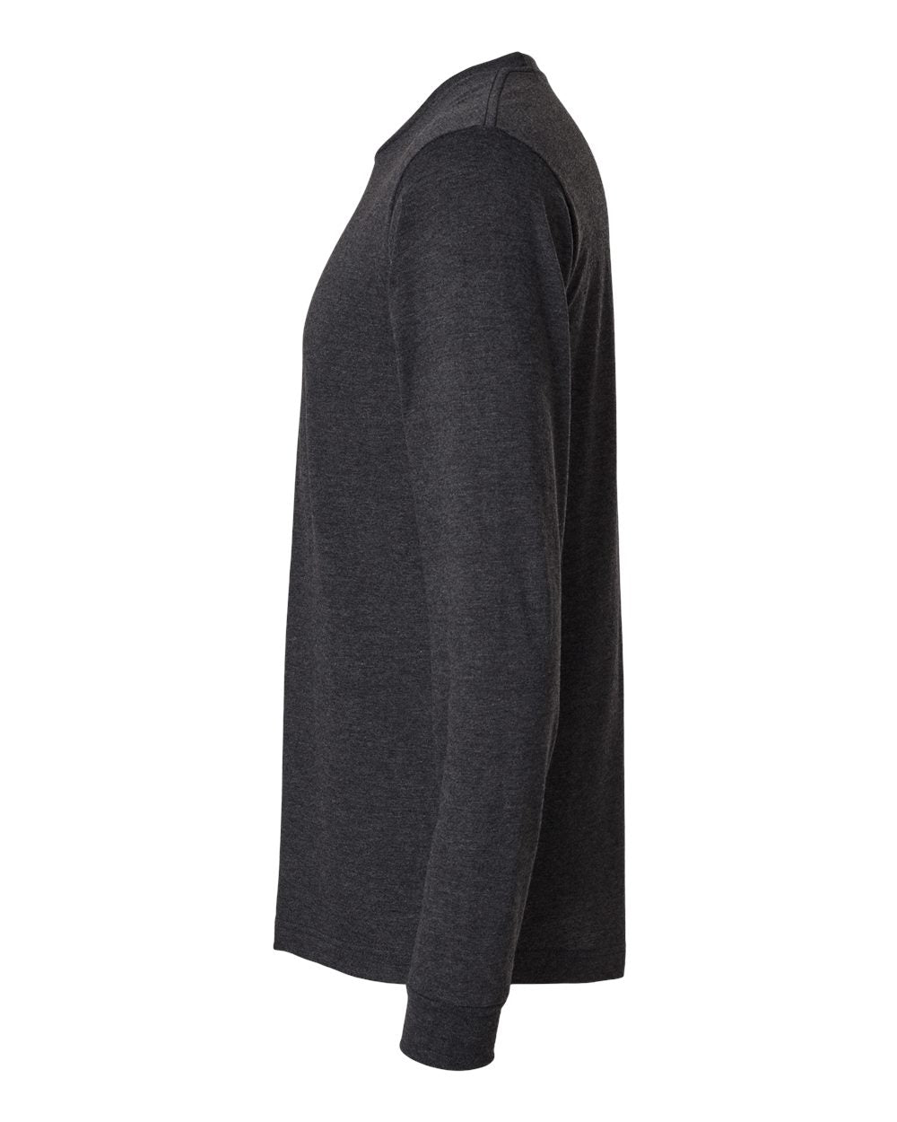 Unisex Fine Jersey Long Sleeve T-Shirt - DirectSide - B00059152 - Heather Graphite