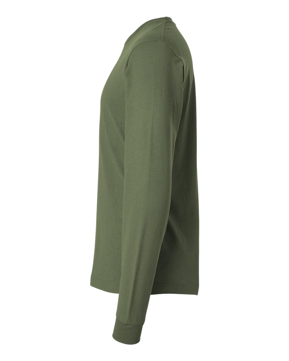 Unisex Fine Jersey Long Sleeve T-Shirt - DirectSide - B00059212 - Military Green