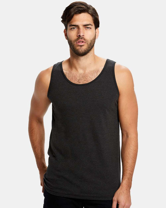 Unisex Tri-Blend Tank - OnModelFront - B11073504 - Tri Black