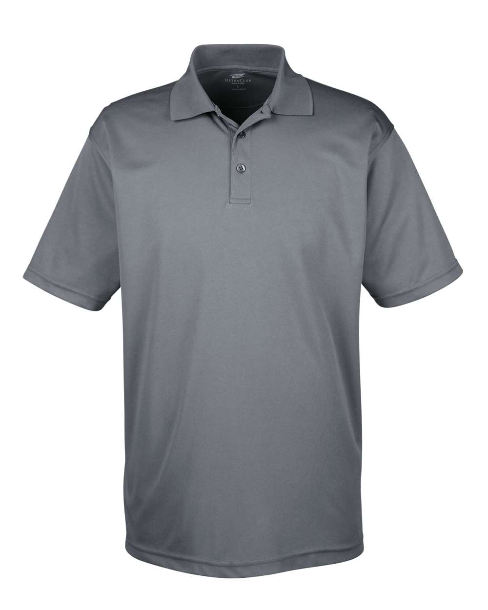 Men's Cool & Dry Mesh Piqué Polo - Front - B883E1623 - Charcoal