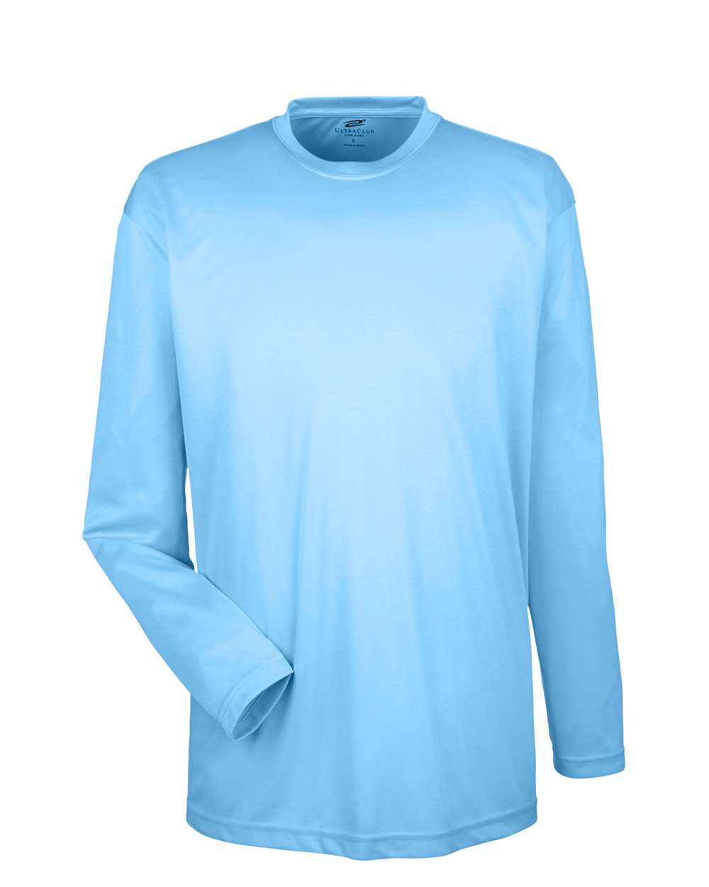 Men's Cool & Dry Sport Long Sleeve Performance Interlock T-Shirt - Front - B910E1262 - Columbia Blue