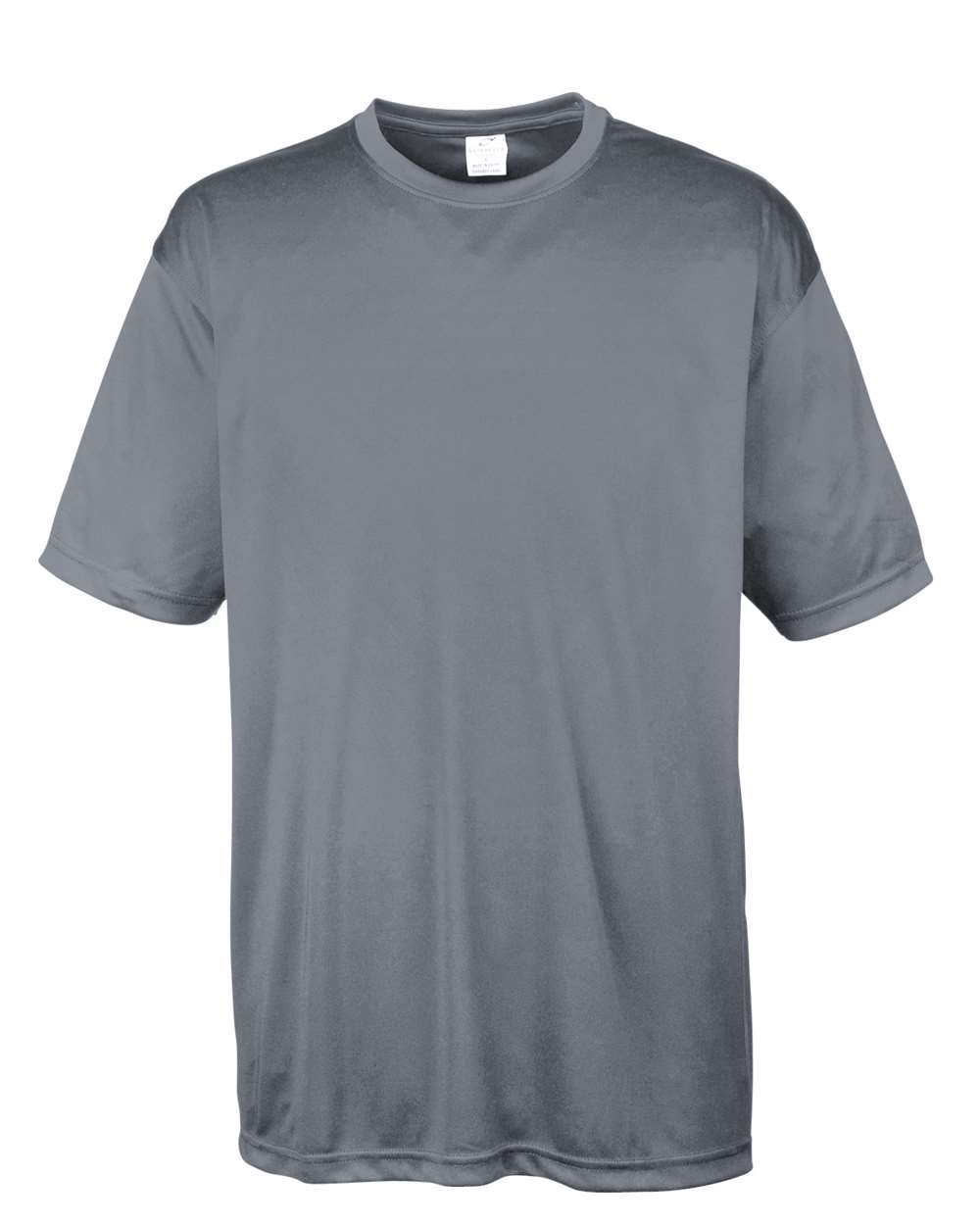 Men's Cool & Dry Basic Performance T-Shirt - Front - B932E1623 - Charcoal