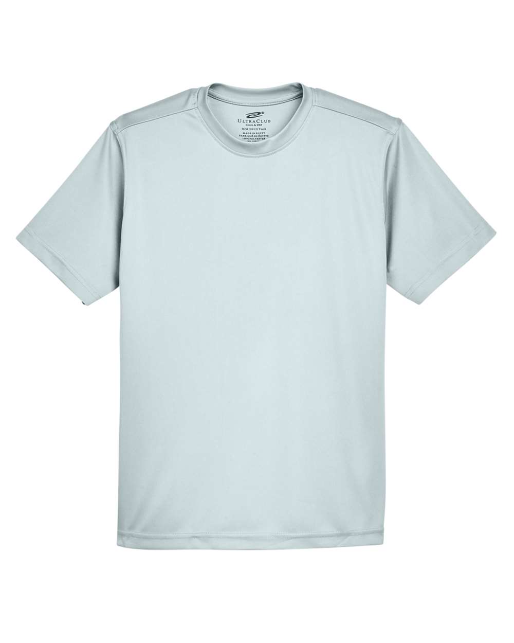 Youth Cool & Dry Sport Performance Interlock T-shirt - Front - B909E1592 - Grey