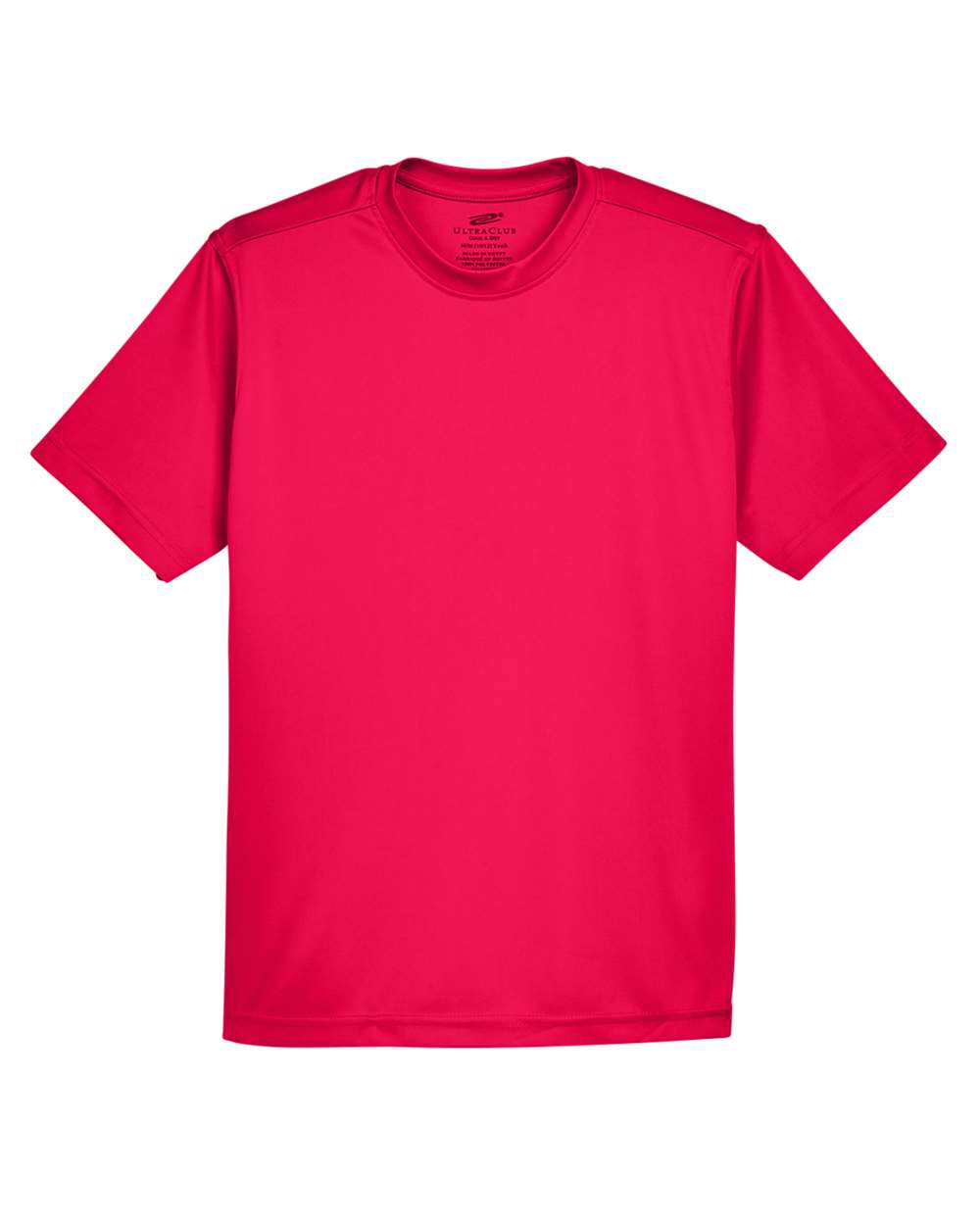 Youth Cool & Dry Sport Performance Interlock T-shirt - Front - B909E1702 - Red
