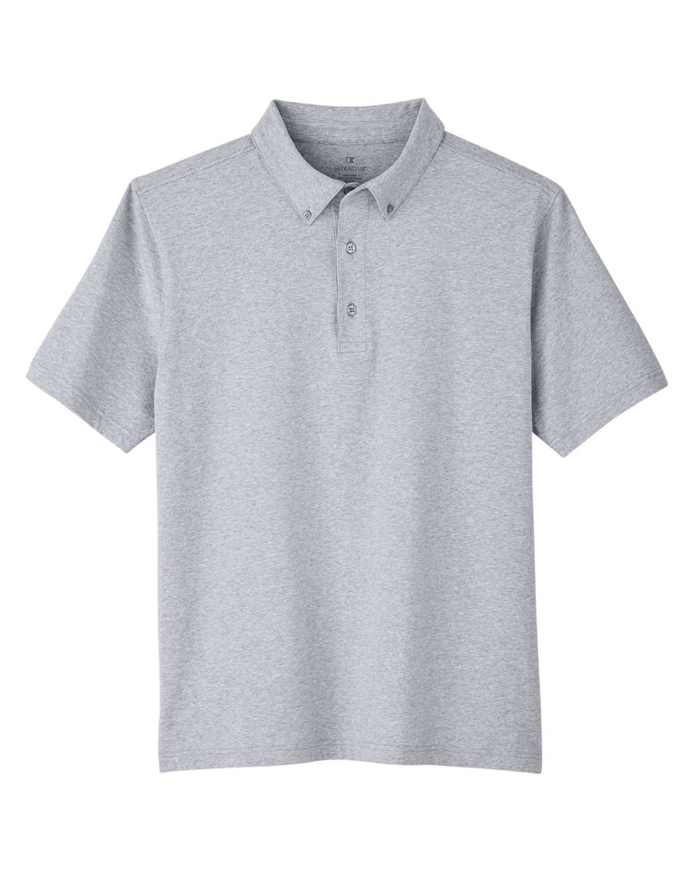 Men's Lakeshore Stretch Cotton Performance Polo - Front - B960E1093 - Heather Grey