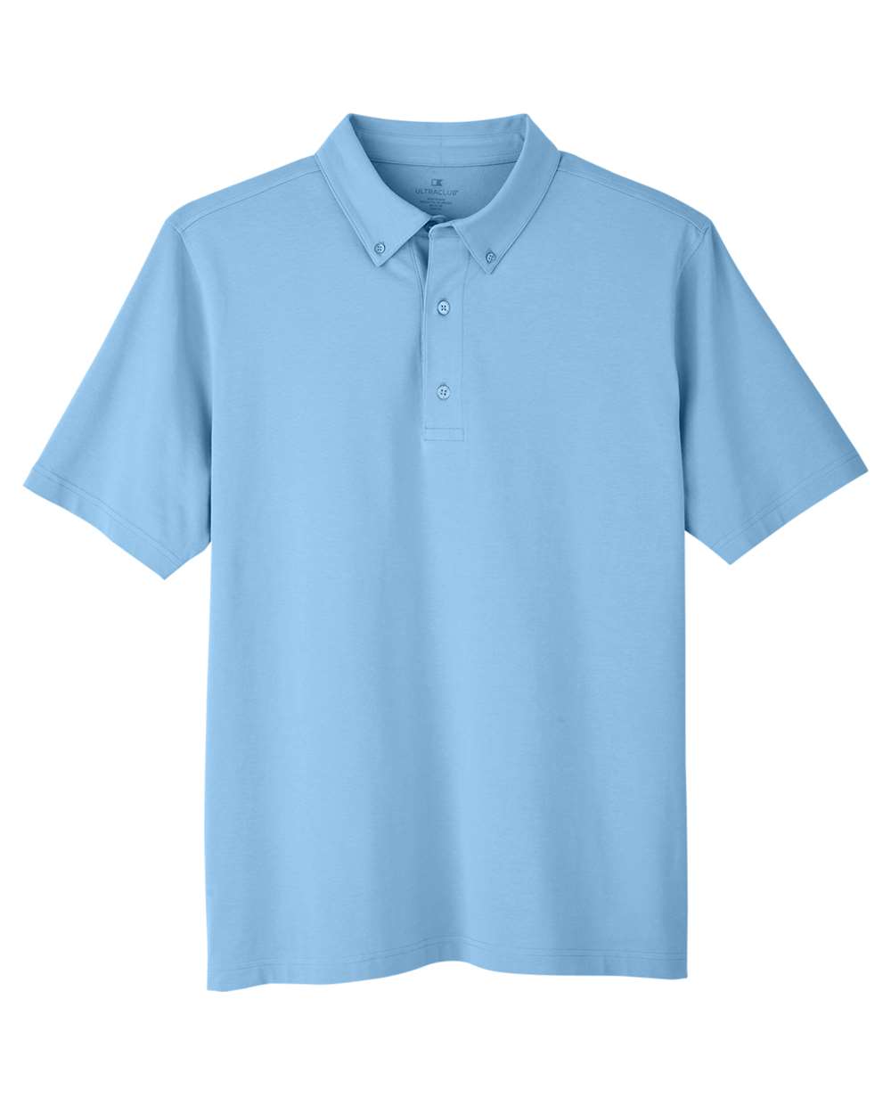 Men's Lakeshore Stretch Cotton Performance Polo - Front - B960E1263 - Columbia Blue