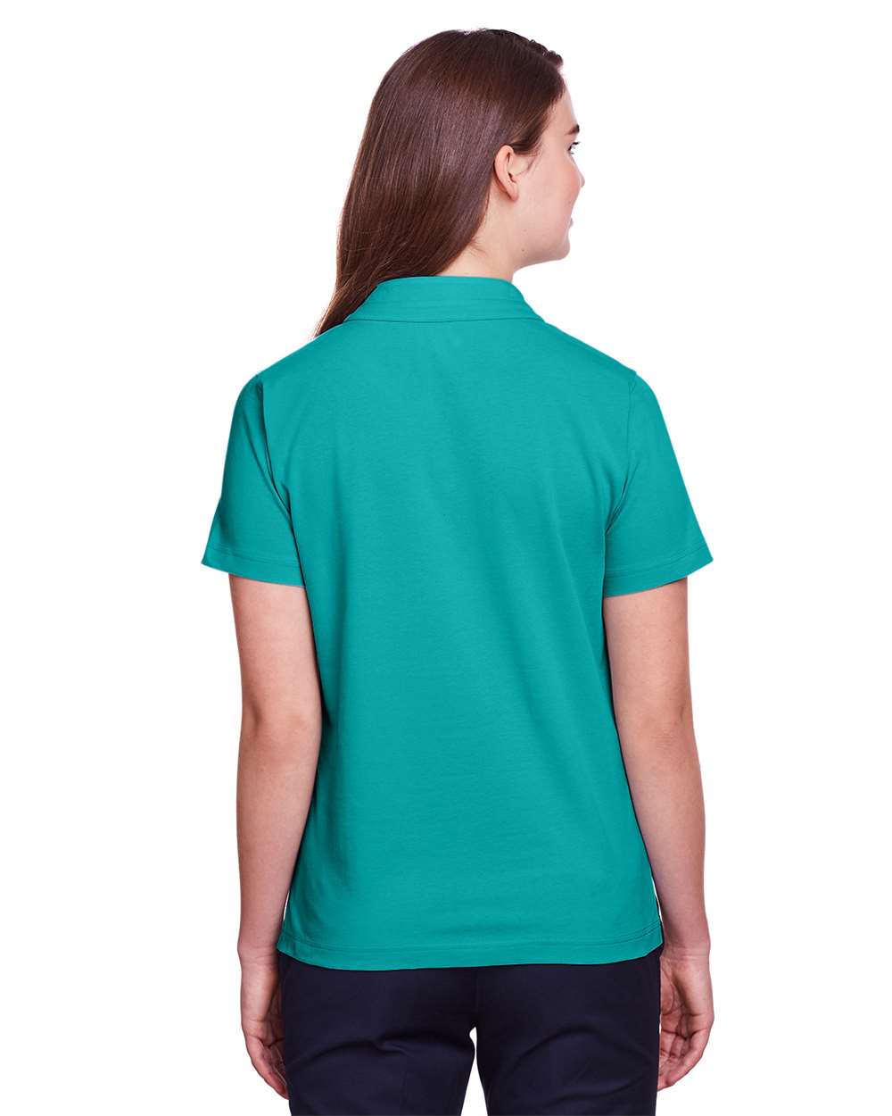 Women's Lakeshore Stretch Cotton Performance Polo - OnModelBack - B961E1192 - Jade