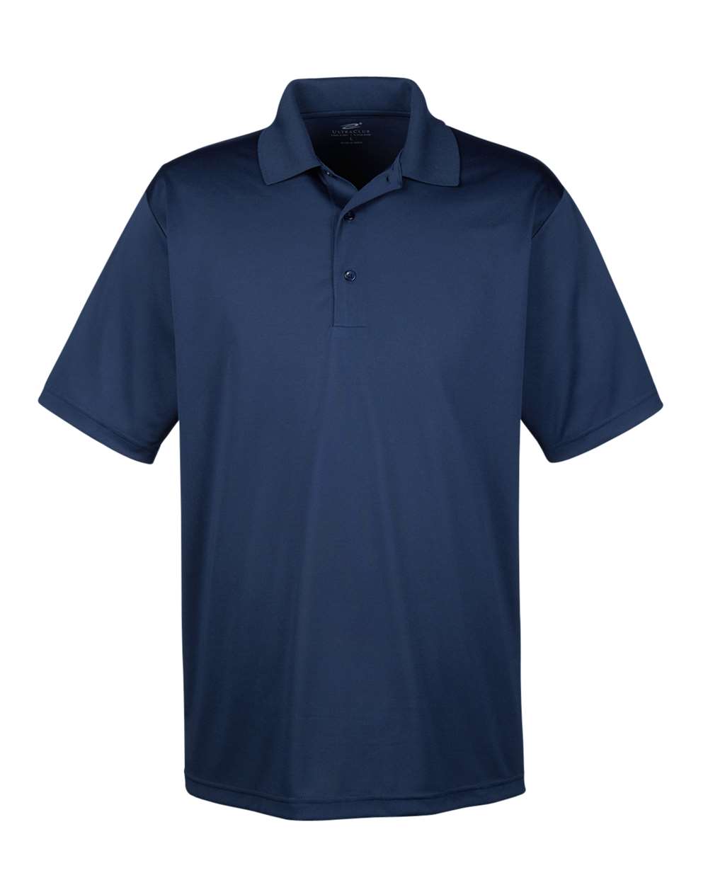 Men's Cool & Dry 8-Star Elite Performance Interlock Polo - Front - B928E1653 - Navy