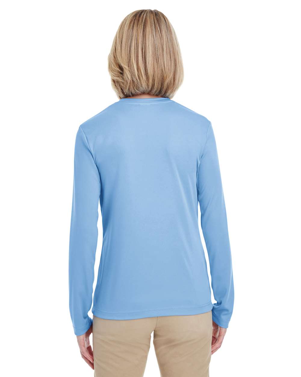 Women's Cool & Dry Performance Long Sleeve Top - OnModelBack - B936E1263 - Columbia Blue
