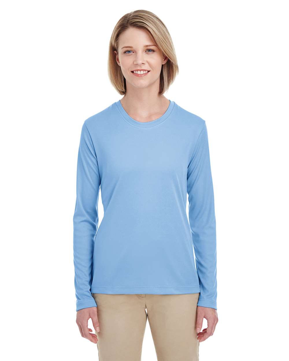 Women's Cool & Dry Performance Long Sleeve Top - OnModelFront - B936E1263 - Columbia Blue