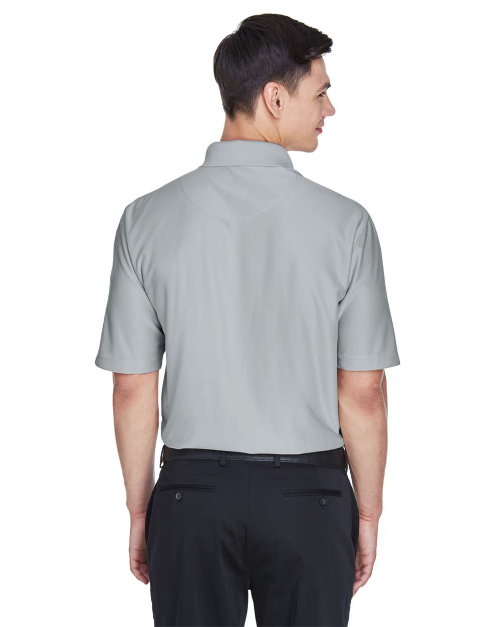 Men's Cool & Dry Elite Performance Polo - OnModelBack - B905E1593 - Grey