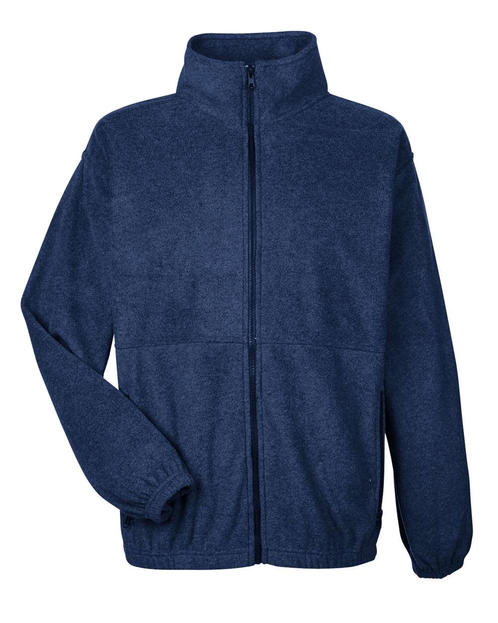 Men's Iceberg Fleece Full-Zip Jacket - Front - B918E1653 - Navy