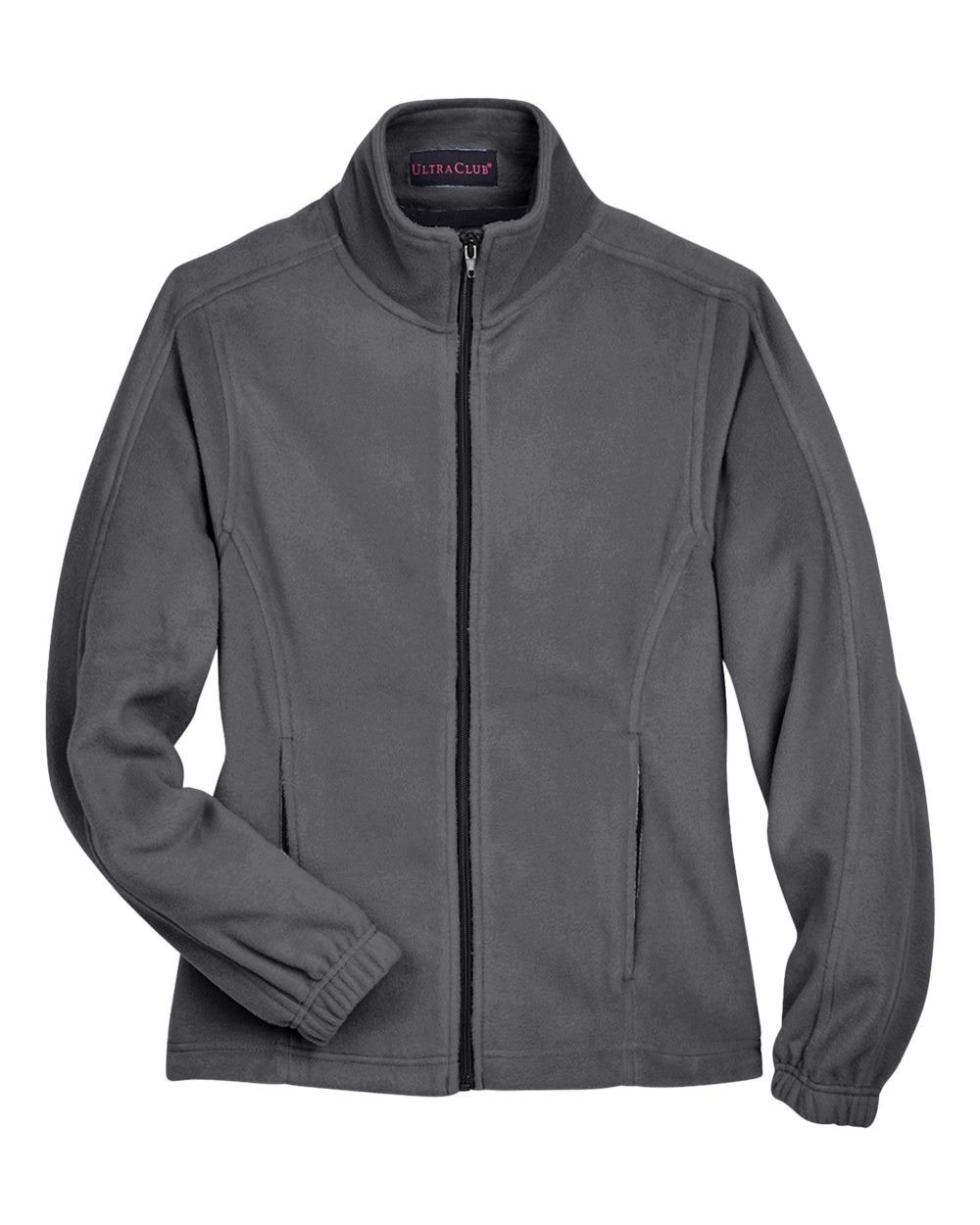 Women's Iceberg Fleece Full-Zip Jacket - Front - B916E1623 - Charcoal