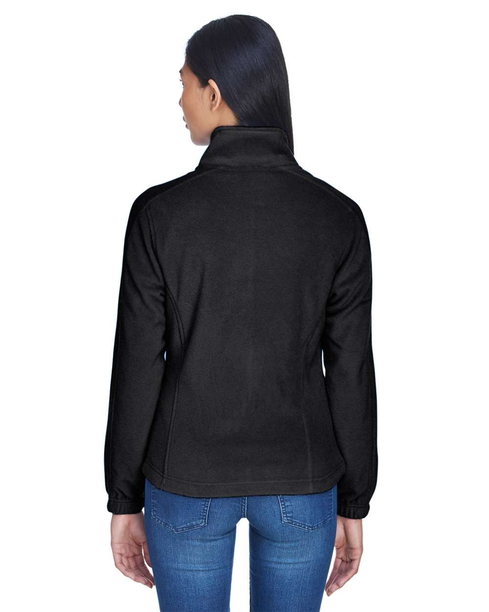 Women's Iceberg Fleece Full-Zip Jacket - OnModelBack - B916E1503 - Black