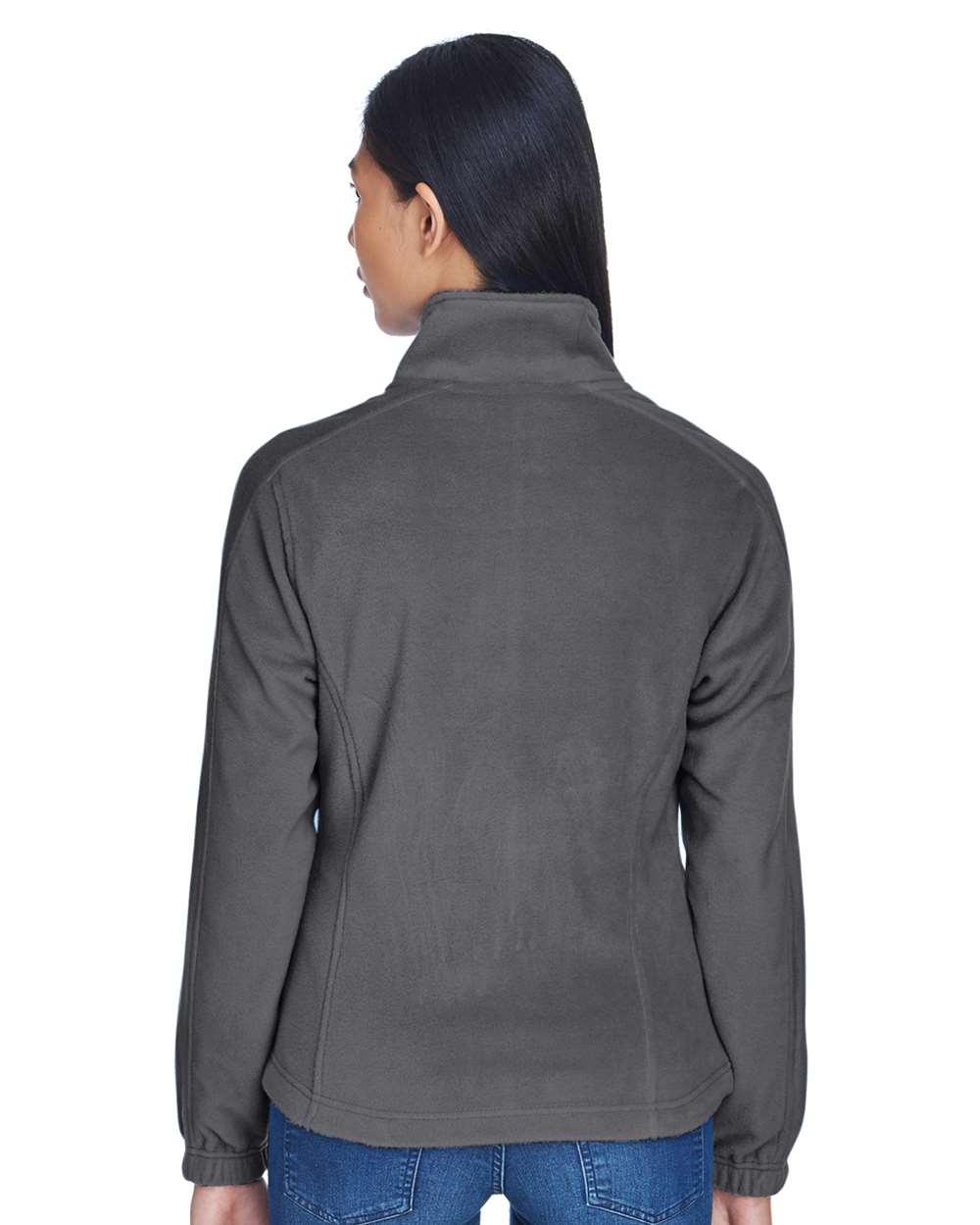 Women's Iceberg Fleece Full-Zip Jacket - OnModelBack - B916E1623 - Charcoal