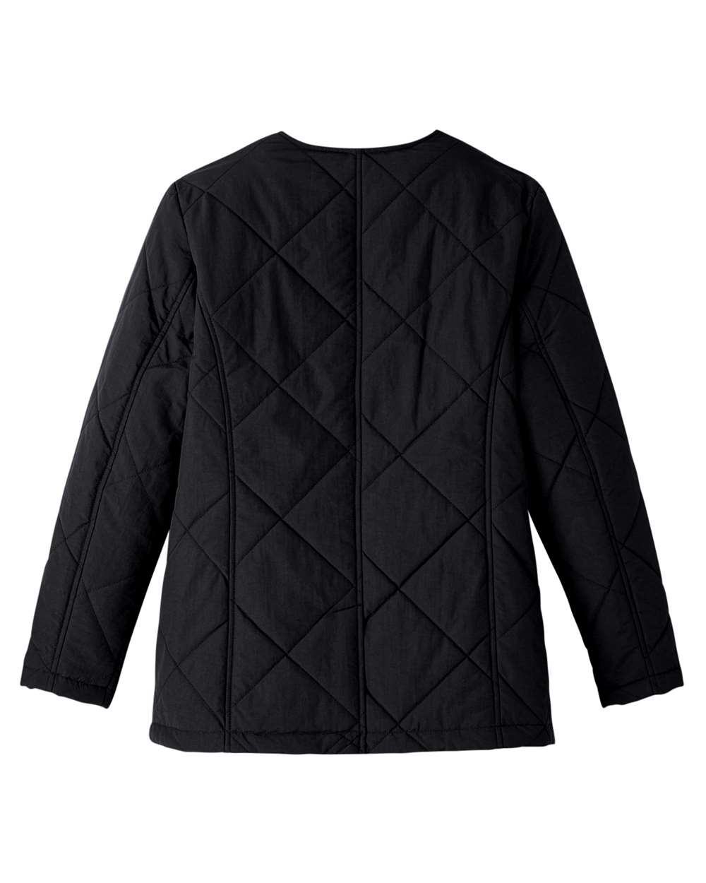 Women's Dawson Quilted Hacking Jacket - Back - B966E1502 - Black
