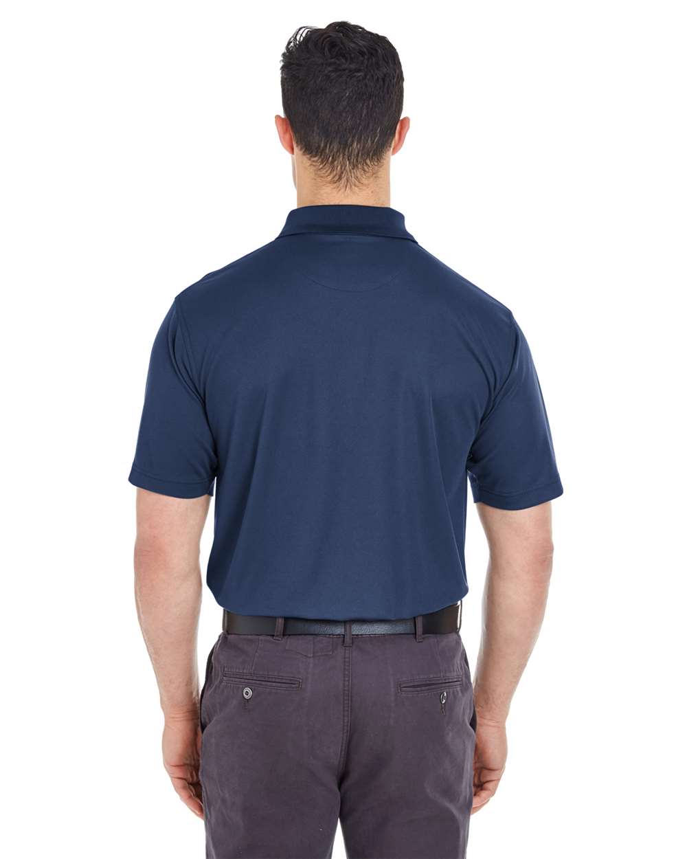 Men's Tall Cool & Dry Mesh Piqué Polo - OnModelBack - B886E1656 - Navy