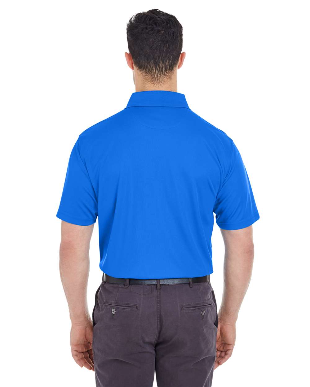 Men's Tall Cool & Dry Mesh Piqué Polo - OnModelBack - B886E1756 - Royal
