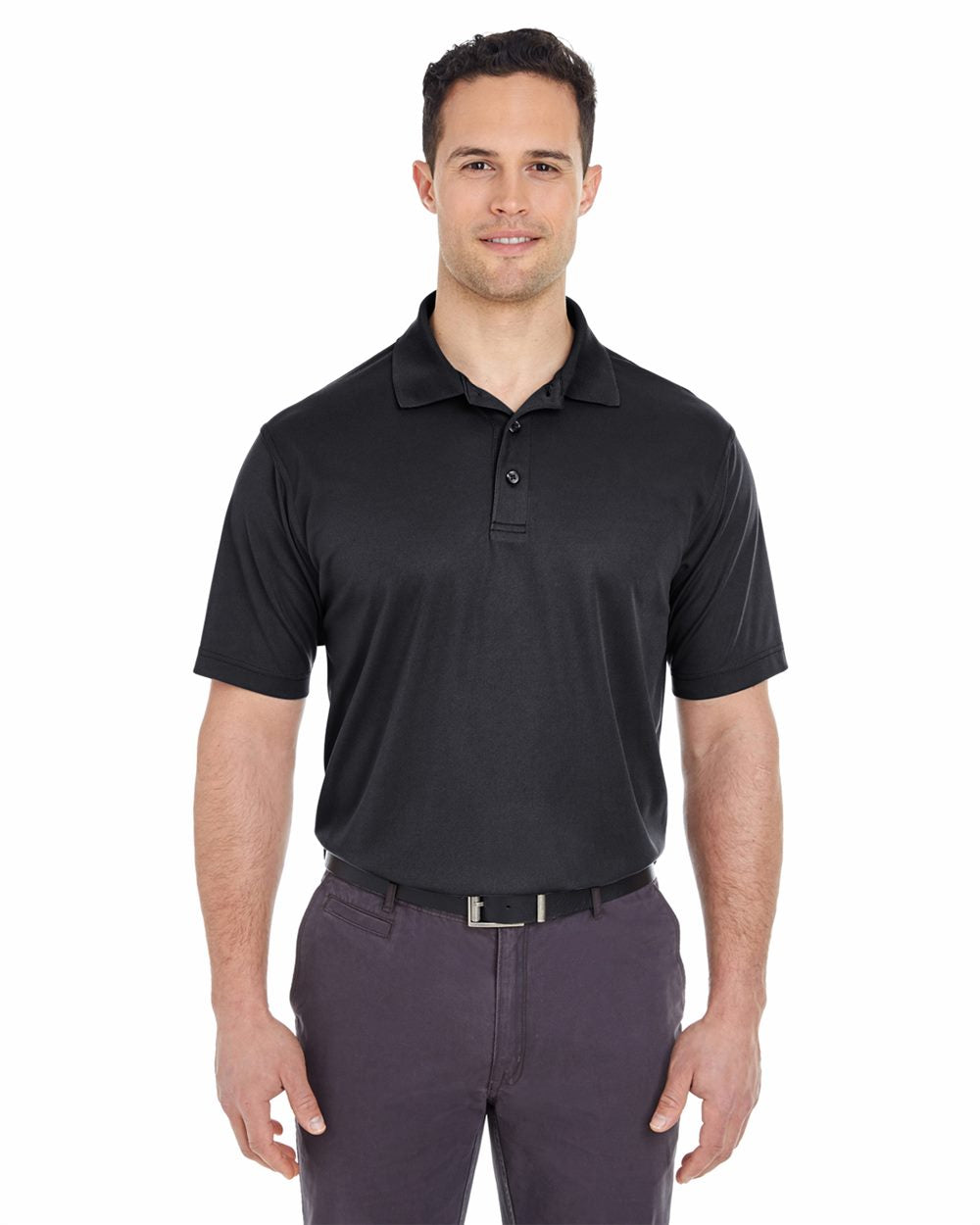 Men's Tall Cool & Dry Mesh Piqué Polo - styleImage