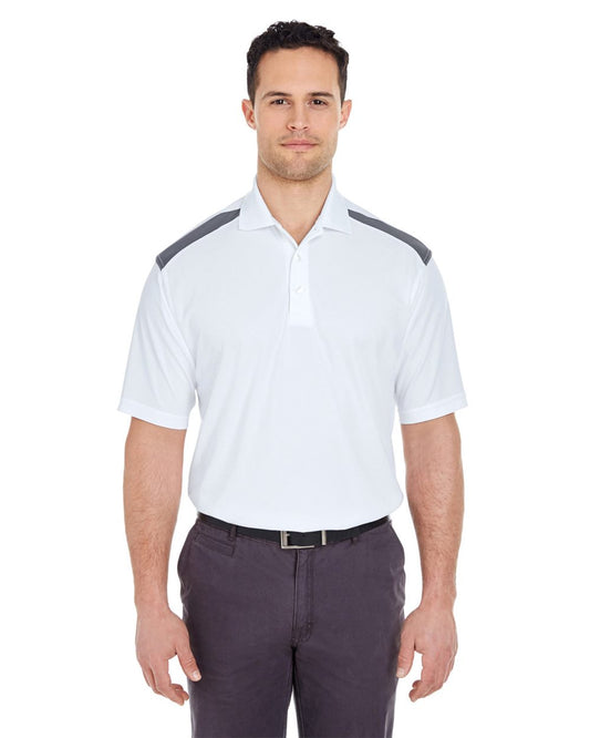 Unisex Cool & Dry Two-Tone Mesh Piqué Polo - styleImage