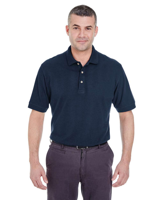 Men's Tall Classic Pique Polo - OnModelFront - B707E1656 - Navy