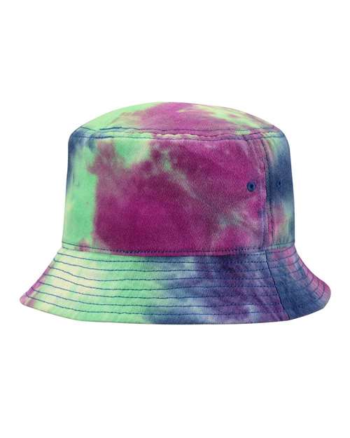 Tie-Dyed Bucket Hat - Front - B51995670 - Purple Passion