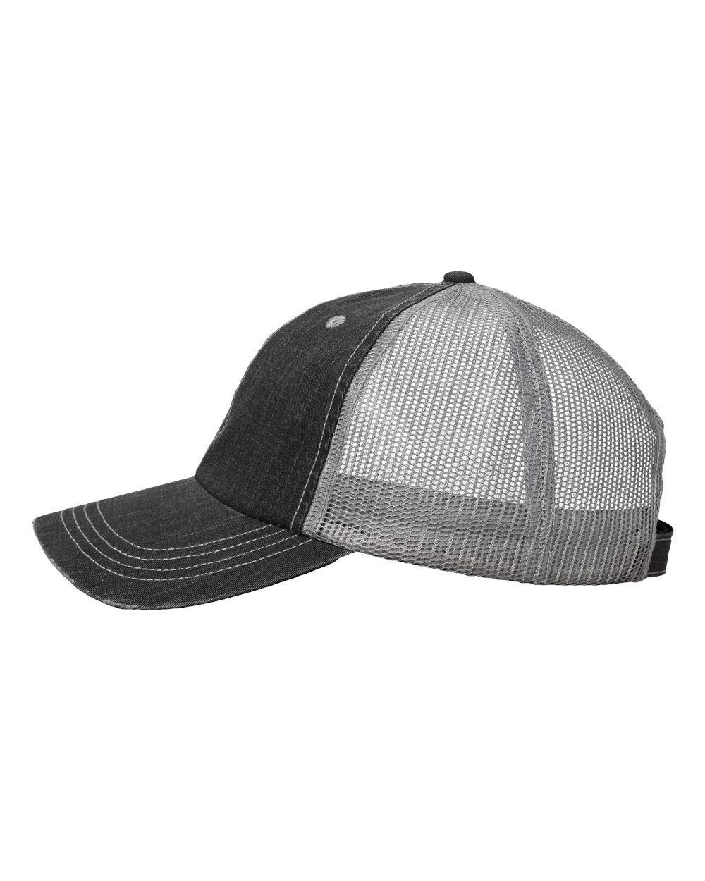 Contrast Stitch Cap - DirectSide - B30795500 - Black/ Grey