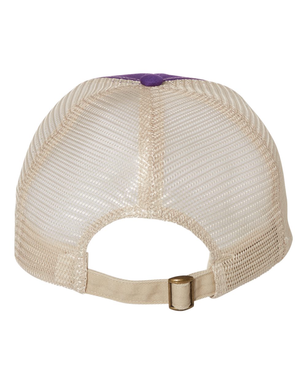 Contrast-Stitch Mesh-Back Cap - Back - B82695670 - Purple/ Stone