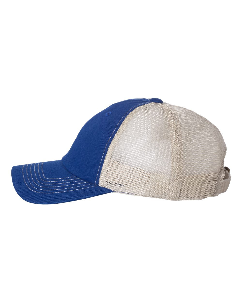 Contrast-Stitch Mesh-Back Cap - DirectSide - B82695750 - Royal/ Stone