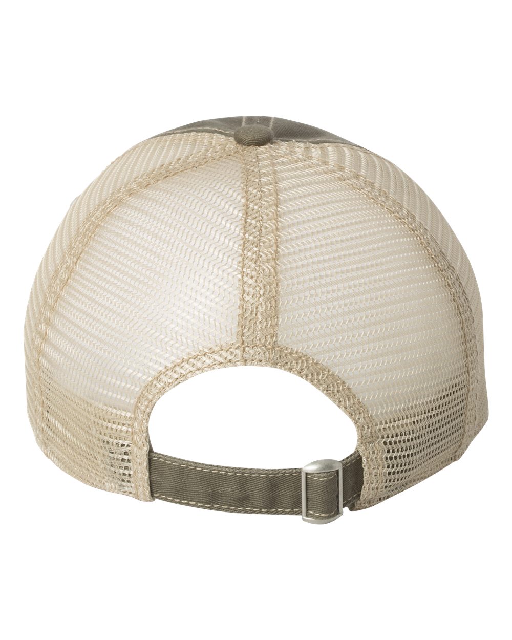 Bounty Dirty-Washed Mesh-Back Cap - Back - B80995640 - Olive/ Khaki