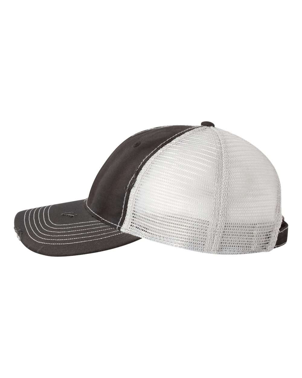Bounty Dirty-Washed Mesh-Back Cap - DirectSide - B80995500 - Black/ Silver