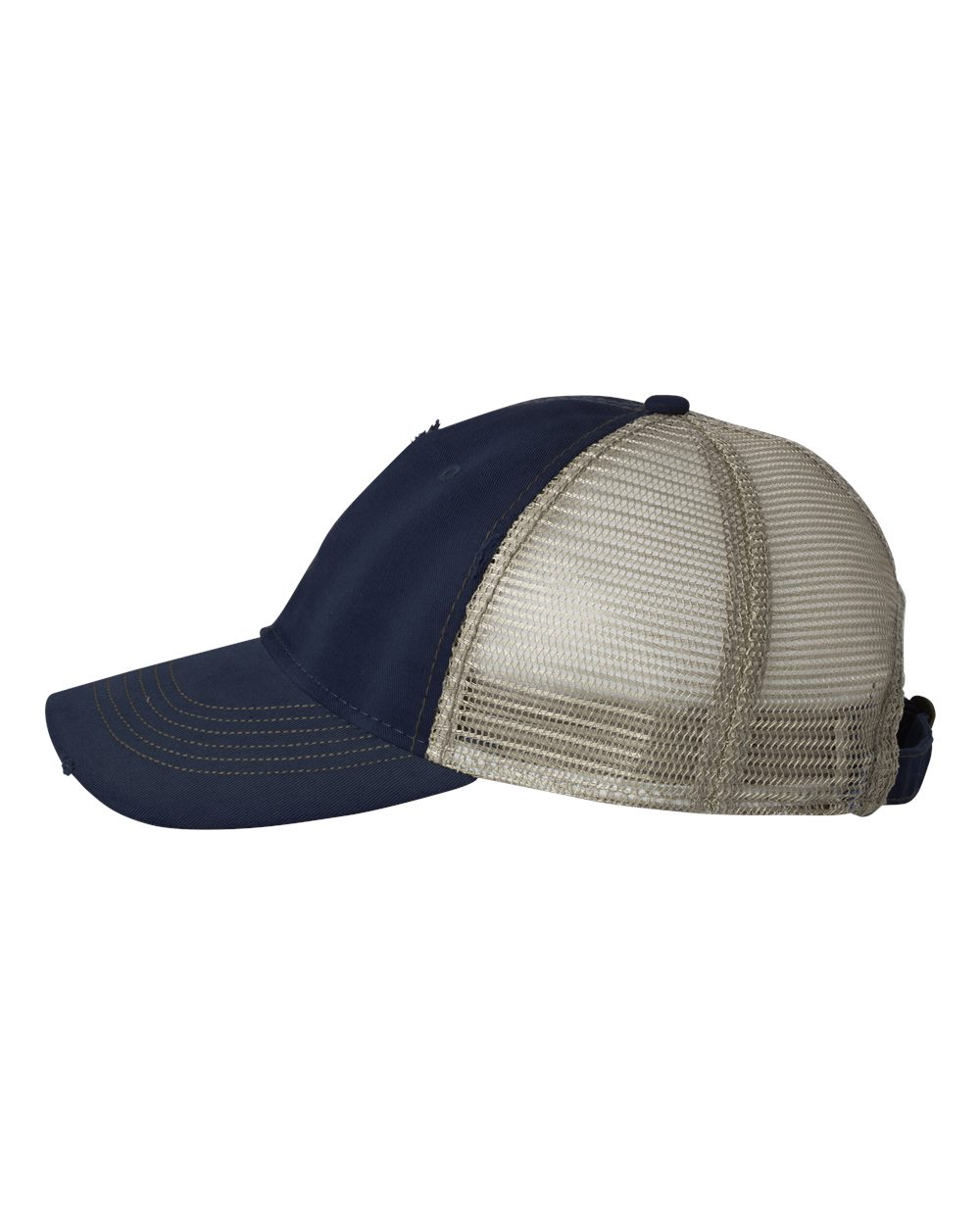 Bounty Dirty-Washed Mesh-Back Cap - DirectSide - B80995650 - Navy/ Khaki