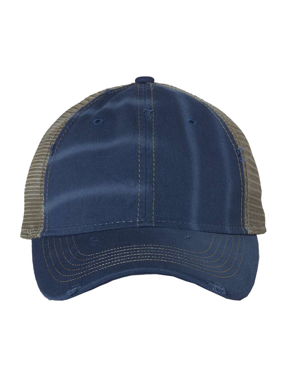 Bounty Dirty-Washed Mesh-Back Cap - Front - B80995810 - Ocean/ Sage