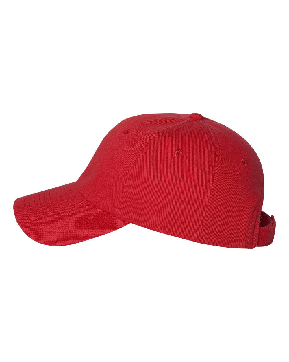 Bio-Washed Chino Twill Cap - DirectSide - B62895700 - Red