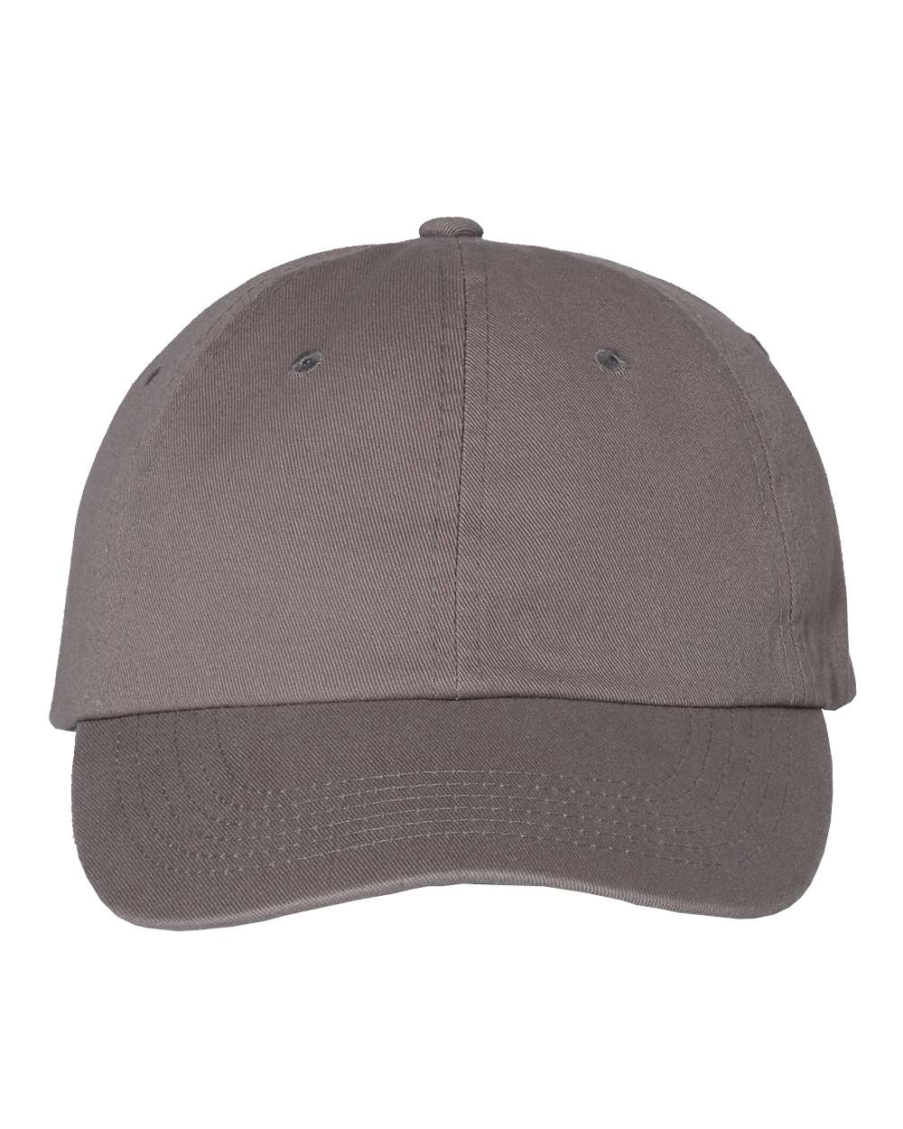 Bio-Washed Chino Twill Cap - Front - B62895350 - Grey