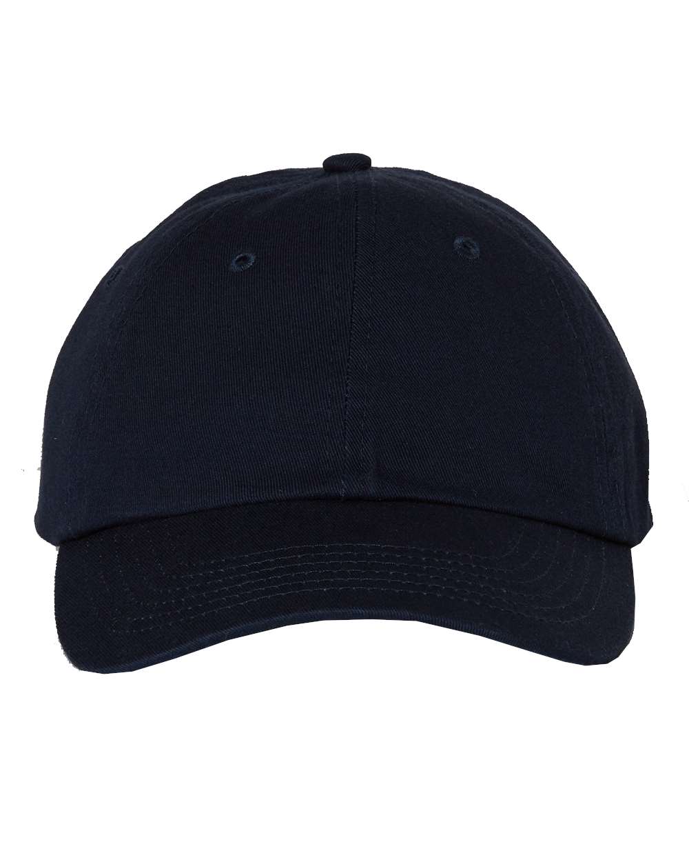 Bio-Washed Chino Twill Cap - Front - B62895650 - Navy