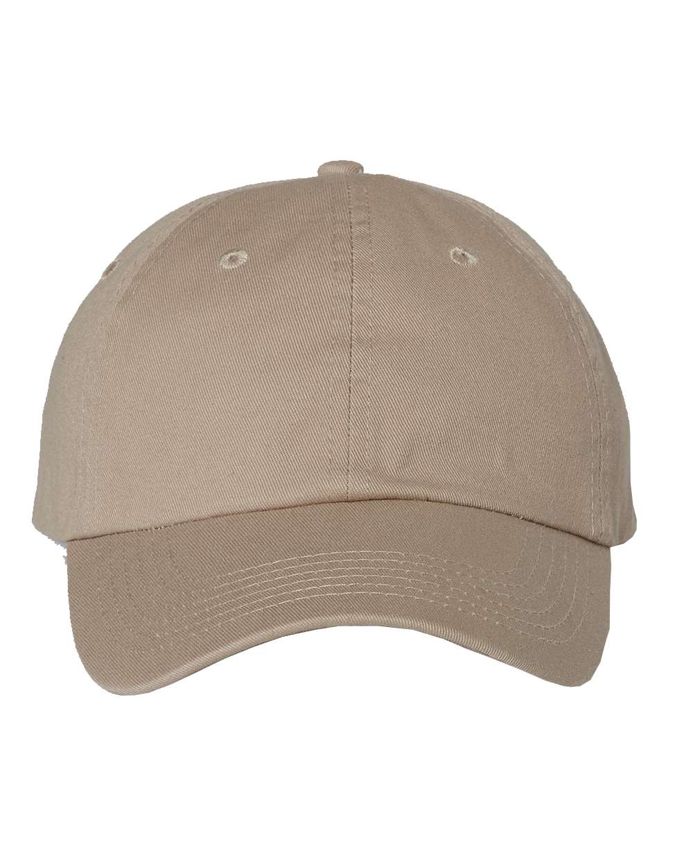 Bio-Washed Chino Twill Cap - Front - B62895770 - Khaki